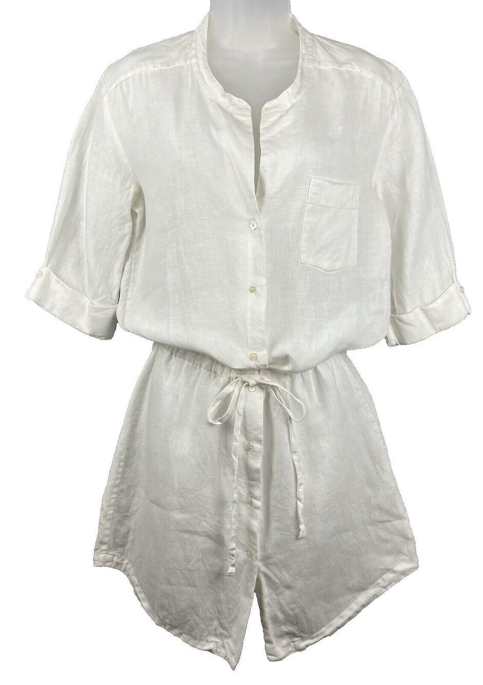 Standard James Perse 100% Linen Shirt Dress Tunic Sz 2 (Women's 4-6) Minimalist